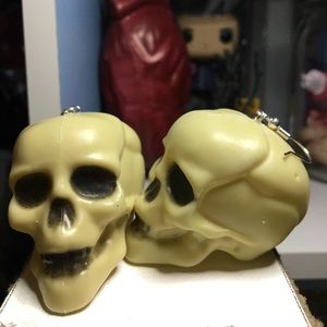 Custom made skull earrings